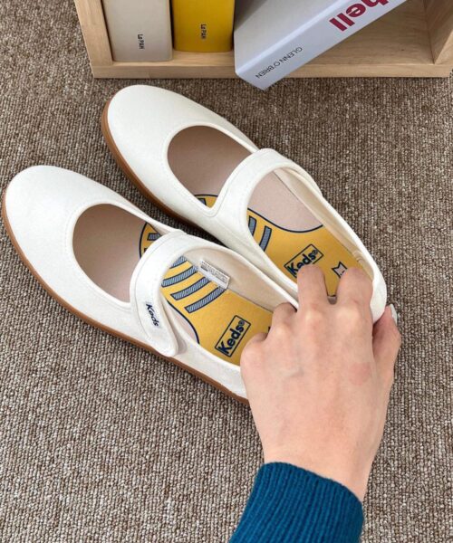 KEDS JOY CANVAS MARY JANE-White