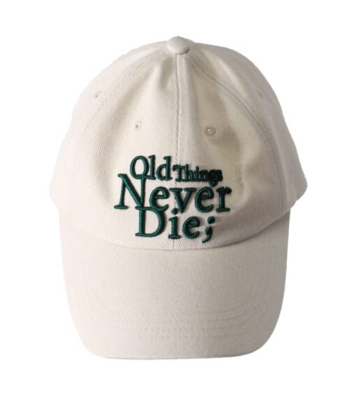 Alternative view of ONGO OLDTHINGS NEVER DIE FLOWER KNOT CAP-4col