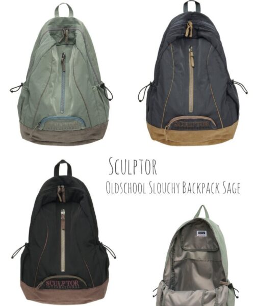 SCULPTOR Oldschool Slouchy Backpack-3col