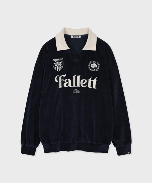 FALLETT VELOUR COLLAR SWEATSHIRT-2col - Image 11