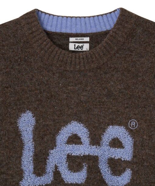 LEE BOUCLE BIG LOGO TWITCH LOGO KNIT-5col - Image 12