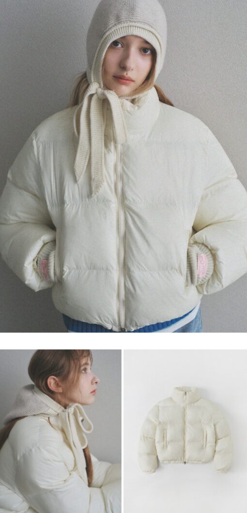 ORO WARM AIRY CROP PUFFER PADDING-5col - Image 3