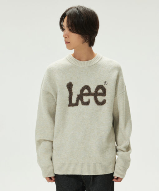 LEE BOUCLE BIG LOGO TWITCH LOGO KNIT-5col - Image 2