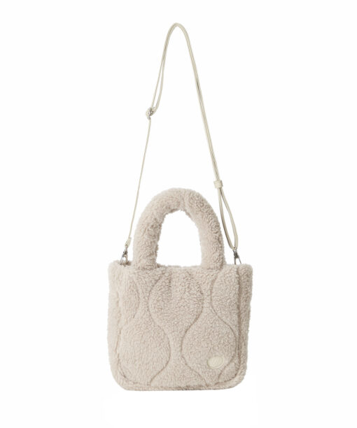 LEE FLEECE SQUARE TWO WAY TOTE BAG - Image 6