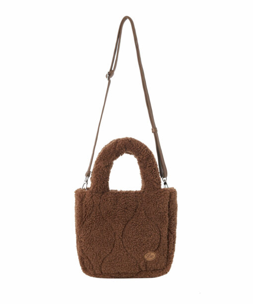 LEE FLEECE SQUARE TWO WAY TOTE BAG - Image 11