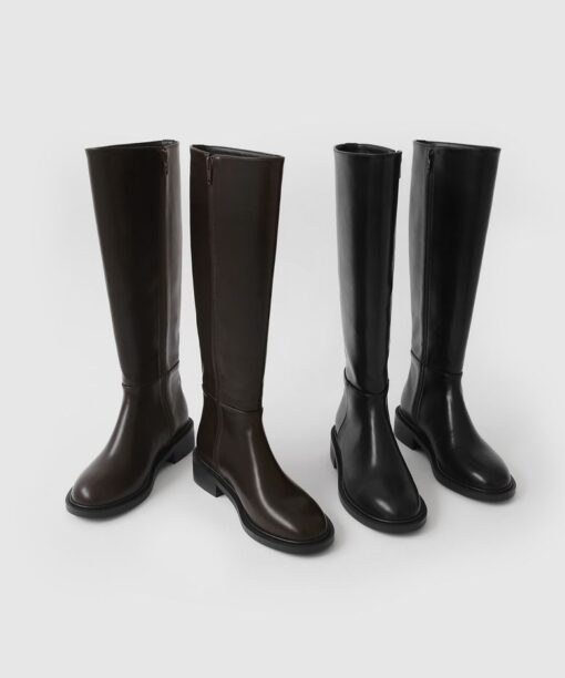 SAPPUN BOMIR ROUND LONG BOOTS (4CM)-2col - Image 10