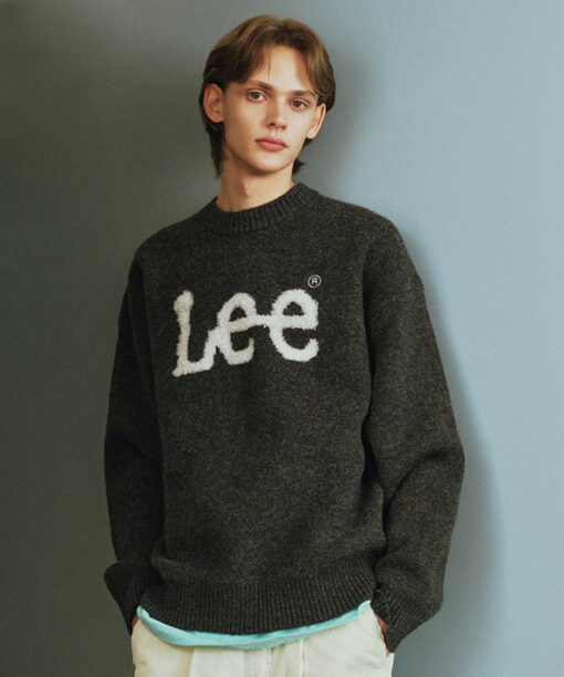 LEE BOUCLE BIG LOGO TWITCH LOGO KNIT-5col - Image 3