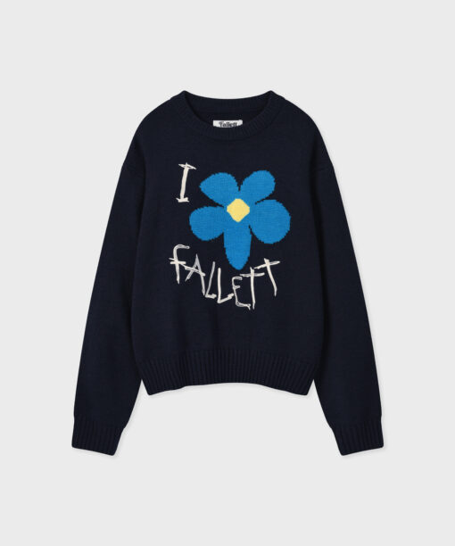 FALLETT DRAWING FLOWER KNIT-4col - Image 12