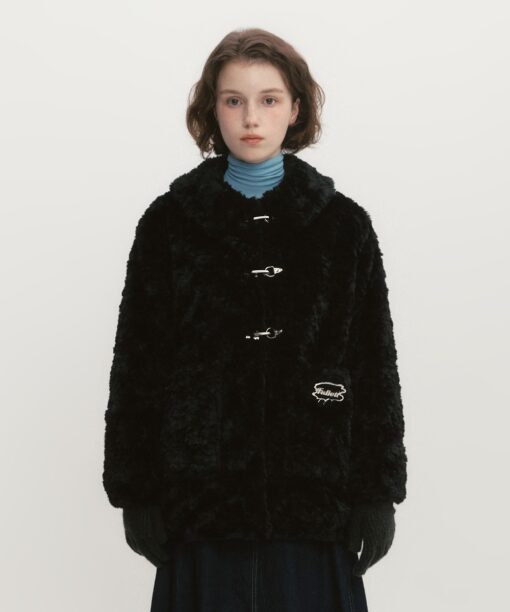 FALLETT ECO FUR DUFFLE JACKET-2col - Image 2