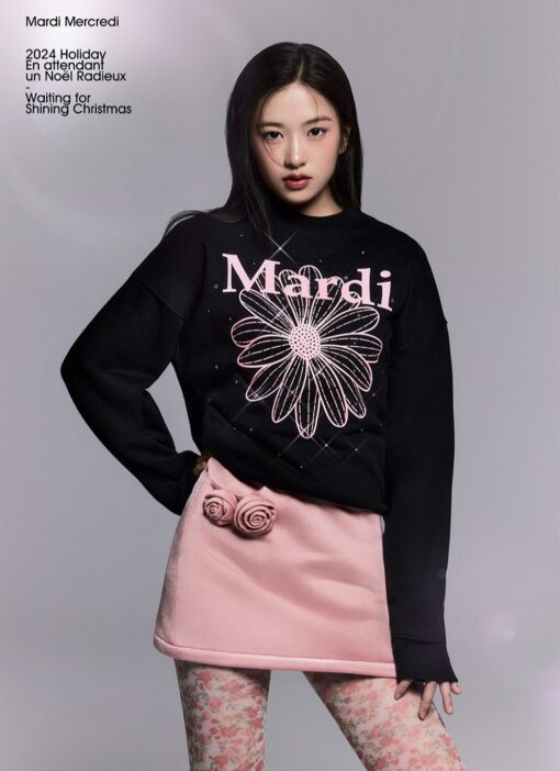 MARDI MERCREDI SWEATSHIRT FLOWERMARDI NEEDLEWORK - Image 6