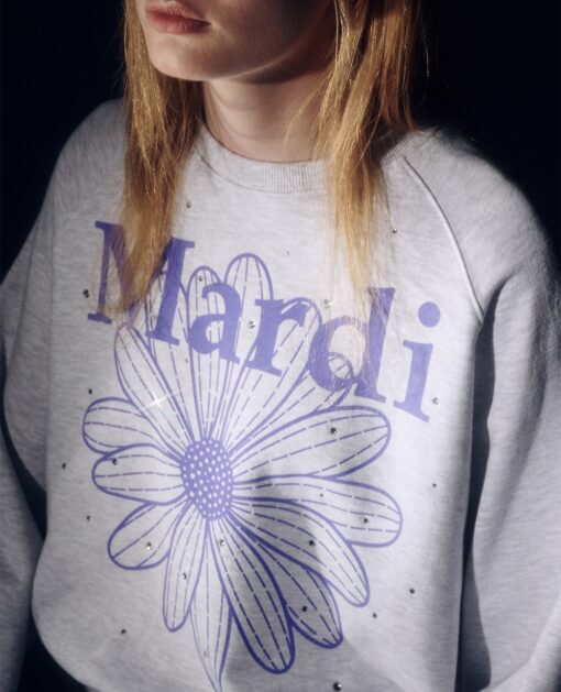 MARDI MERCREDI SWEATSHIRT RAGLAN FLOWERMARDI STONE EMBELLISHED - Image 7