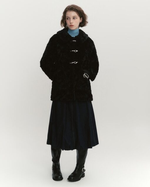 FALLETT ECO FUR DUFFLE JACKET-2col - Image 3