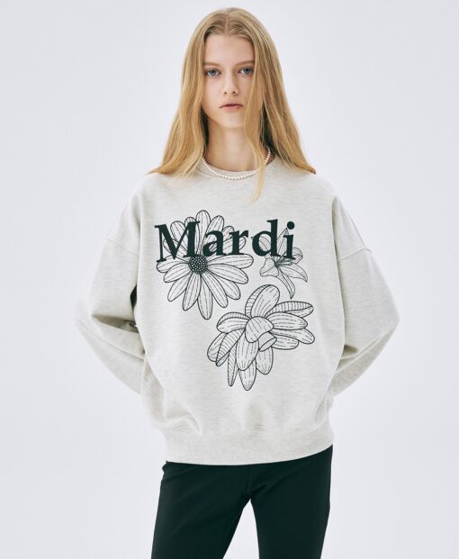 MARDI MERCREDI SWEATSHIRT TRIPLE FLOWER-8col - Image 17