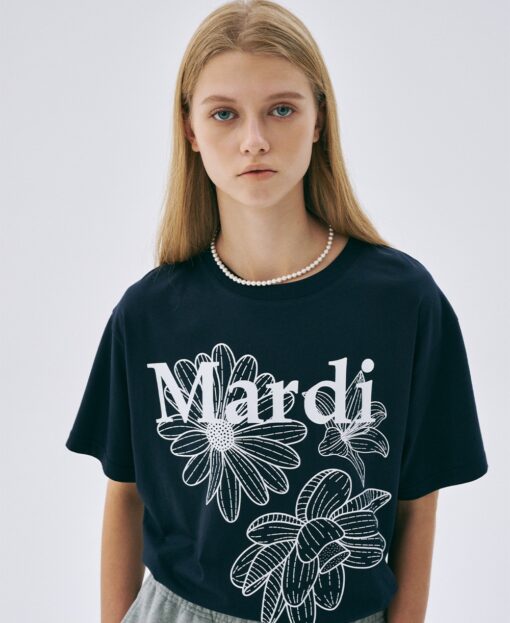 MARDI MERCREDI TSHIRT TRIPLE FLOWER-9col - Image 4