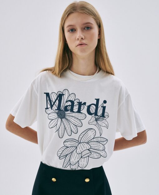 MARDI MERCREDI TSHIRT TRIPLE FLOWER-9col - Image 15