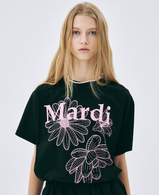 MARDI MERCREDI TSHIRT TRIPLE FLOWER-9col - Image 13