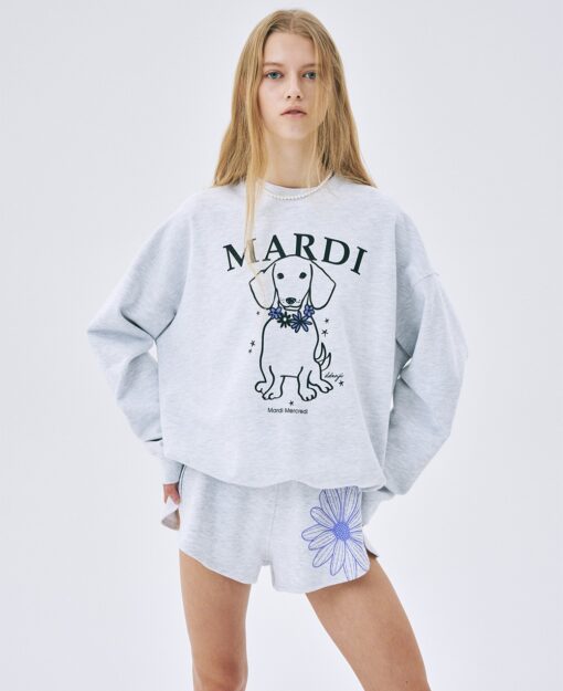 MARDI MERCREDI SWEATSHIRT SWING THE TAIL DDANJI FLOWER NECKLACE - Image 6