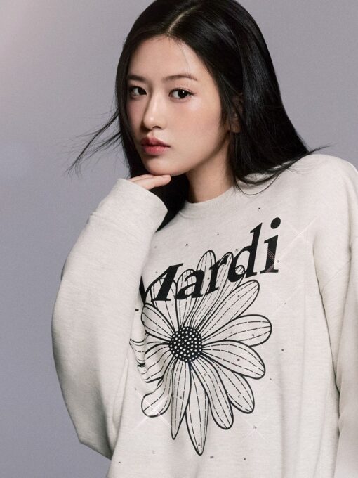 MARDI MERCREDI SWEATSHIRT FLOWERMARDI NEEDLEWORK