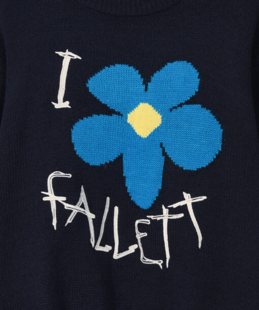 FALLETT DRAWING FLOWER KNIT-4col - Image 13