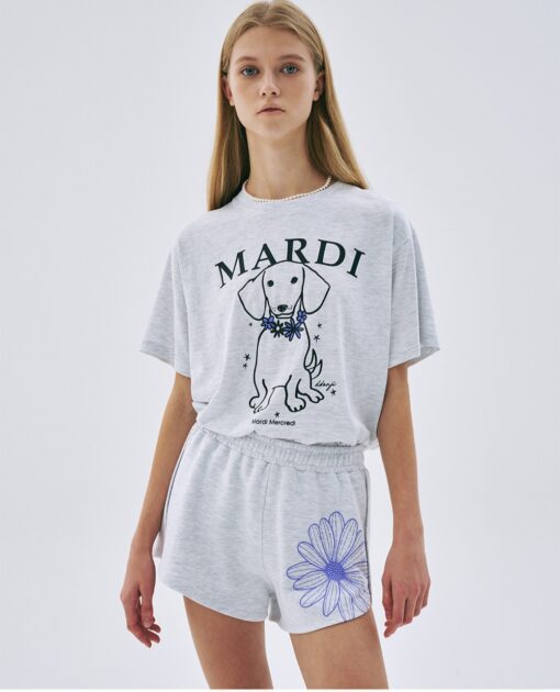 MARDI MERCREDI TSHIRT SWING THE TAIL DDANJI FLOWER NECKLACE-4col - Image 8