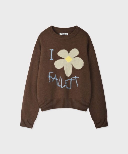 FALLETT DRAWING FLOWER KNIT-4col - Image 6