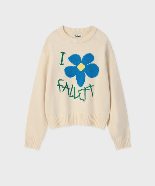 FALLETT DRAWING FLOWER KNIT-4col - Image 10