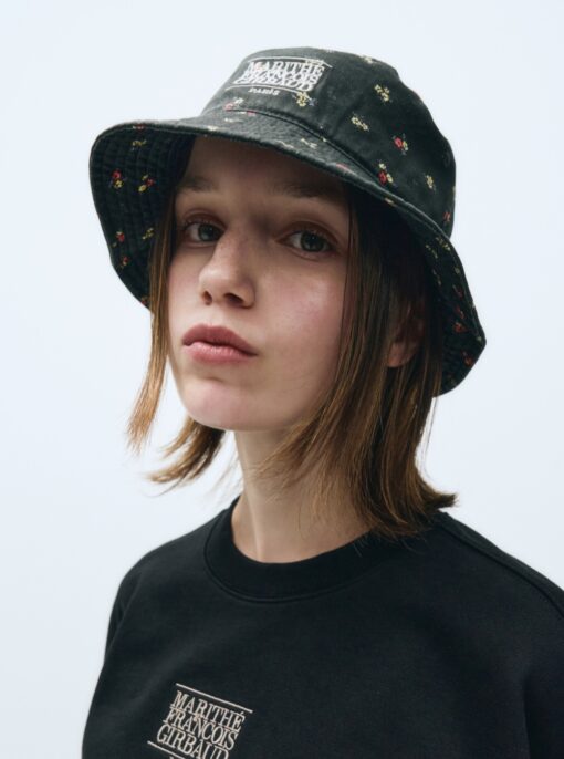 MARITHE FRANCOIS GIRBAUD CLASSIC LOGO PATTERN BUCKET HAT - Image 3