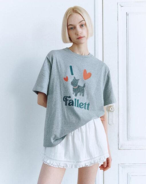 Fallett Puffy Drawing Over Fit Short Sleeve-3col - Image 9