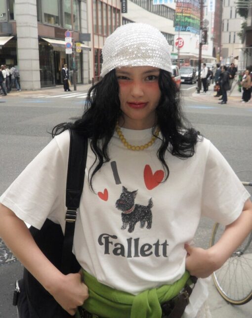 Fallett Puffy Drawing Over Fit Short Sleeve-3col - Image 2