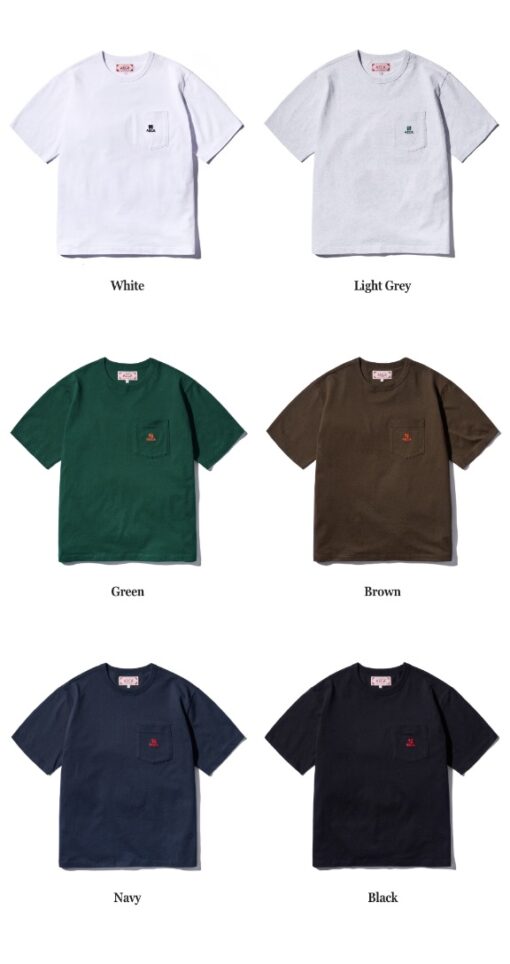 AECA EVERYDAY AECA CLOVER POCKET TEE-6col - Image 7