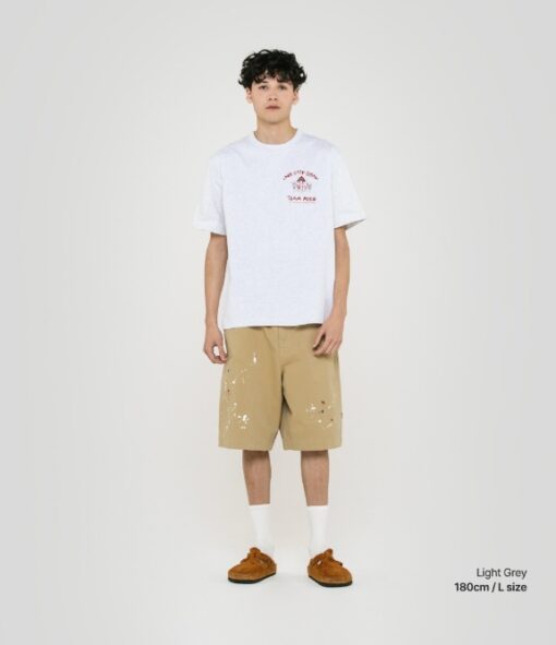 AECA TEAM WORK HALF SLEEVE-LIGHT GREY - Image 7