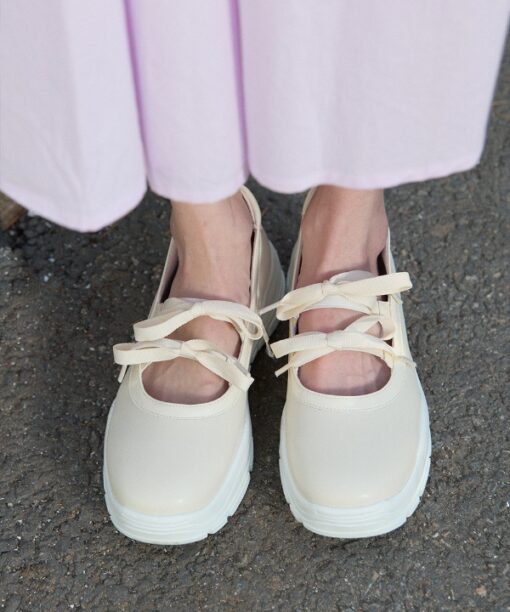 ROCKFISH WEATHERWEAR FLATFORM RIBBON MARYJANES-4col - Image 5