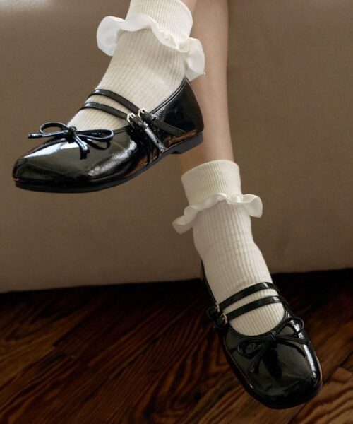 Alternative view of ROCKFISH WEATHERWEAR SQUARE TOE TWO STRAP MARYJANES(ENAMEL)-3col