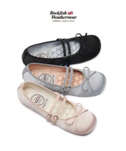 ROCKFISH WEATHERWEAR SQUARE TOE TWO STRAP MARYJANES(SATIN)