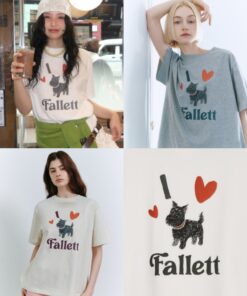 Fallett Puffy Drawing Over Fit Short Sleeve-3col
