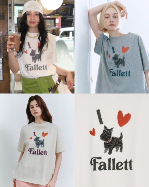 Fallett Puffy Drawing Over Fit Short Sleeve-3col