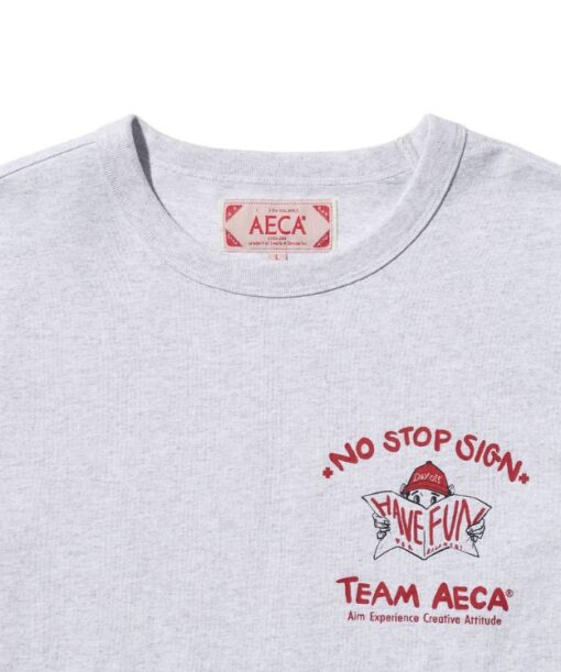 AECA TEAM WORK HALF SLEEVE-LIGHT GREY - Image 3