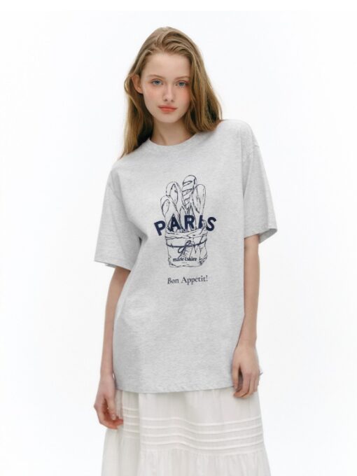 MARIE CLAIRE PARIS BAGUETTE PRINT T-SHIRT - Image 4