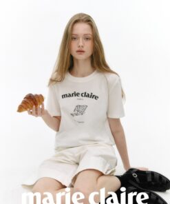 MARIE CLAIRE PARIS CROISSANT SHORT SLEEVE T-SHIRT