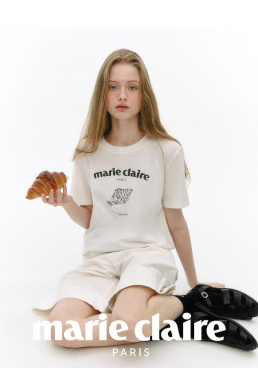 MARIE CLAIRE PARIS CROISSANT SHORT SLEEVE T-SHIRT