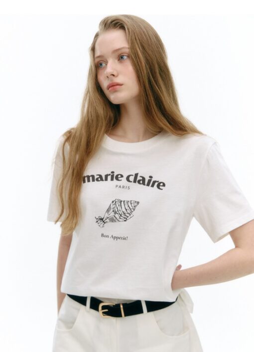 MARIE CLAIRE PARIS CROISSANT SHORT SLEEVE T-SHIRT - Image 4
