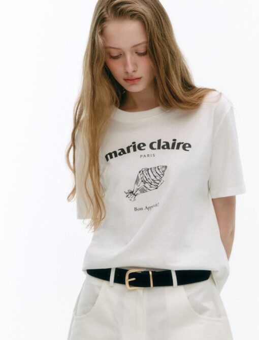 MARIE CLAIRE PARIS CROISSANT SHORT SLEEVE T-SHIRT - Image 3