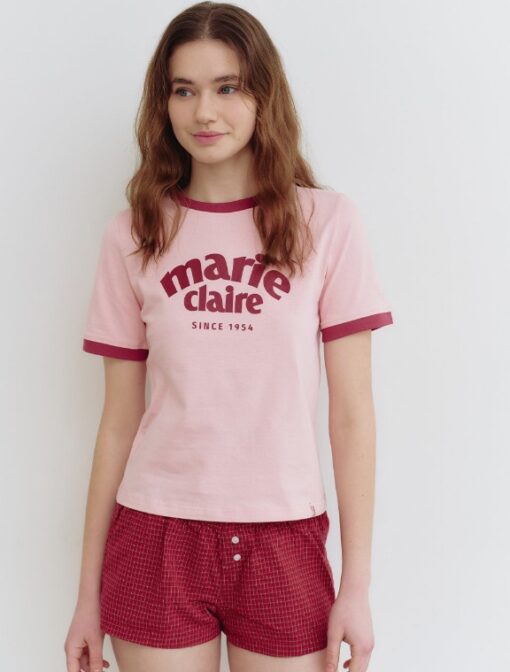 MARIE CLAIRE RINGER SHORT SLEEVE T-SHIRT-5col - Image 4