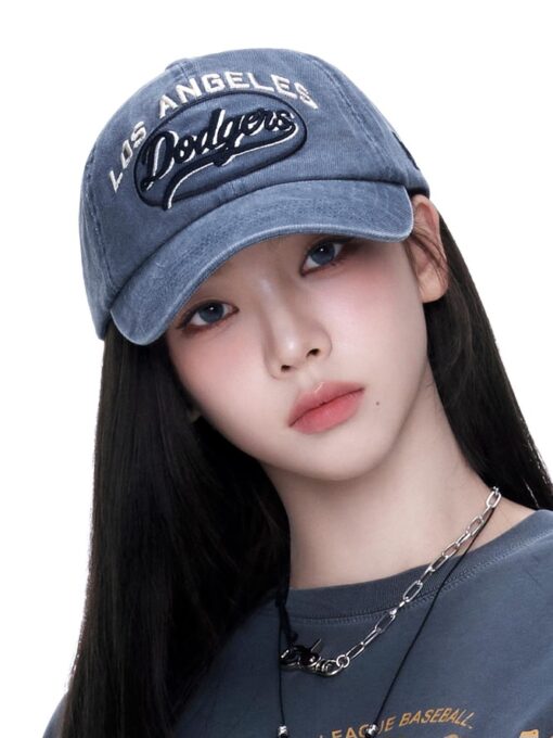 MLB VARSITY VINTAGE CURSIVE STITCH UNSTRUCTURED BALL CAP-4款