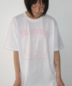 Alternative view of RONRON PUPPY TAILS BASIC FIT T SHIRT-2col