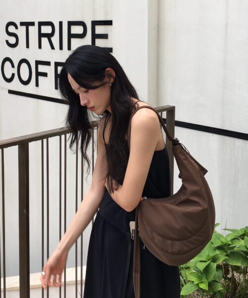 ZOEET PEBBLE SHOULDER BAG-COCOA
