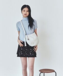 Alternative view of ZOEET PEBBLE SHOULDER BAG-SNOW