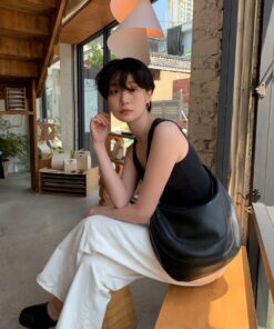 ZOEET PEBBLE SHOULDER BAG-MIDNIGHT