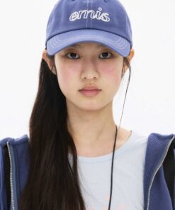 Alternative view of EMIS LETTERING LOGO WHITE STITCH BALL CAP-7col