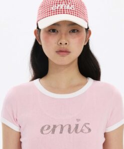 Alternative view of EMIS GINGHAM CHECK BALL CAP-3col